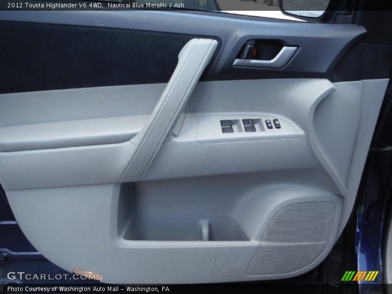 Nautical Blue Metallic / Ash 2012 Toyota Highlander V6 4WD