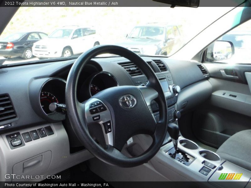 Nautical Blue Metallic / Ash 2012 Toyota Highlander V6 4WD