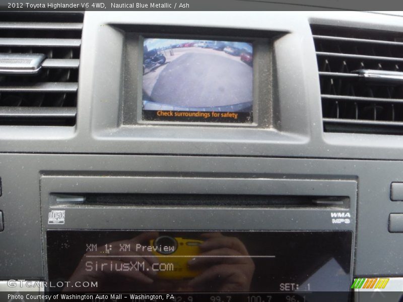 Nautical Blue Metallic / Ash 2012 Toyota Highlander V6 4WD