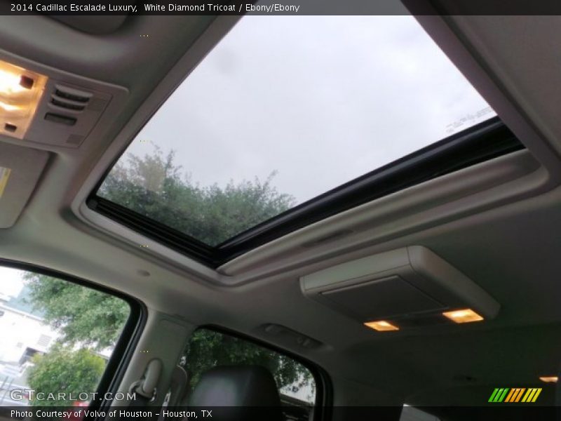 White Diamond Tricoat / Ebony/Ebony 2014 Cadillac Escalade Luxury
