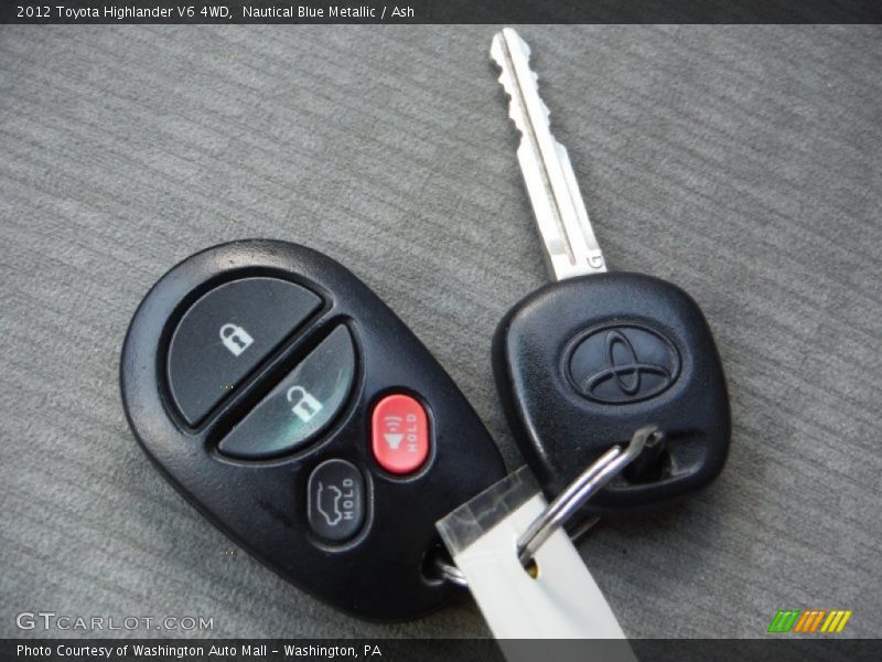 Nautical Blue Metallic / Ash 2012 Toyota Highlander V6 4WD