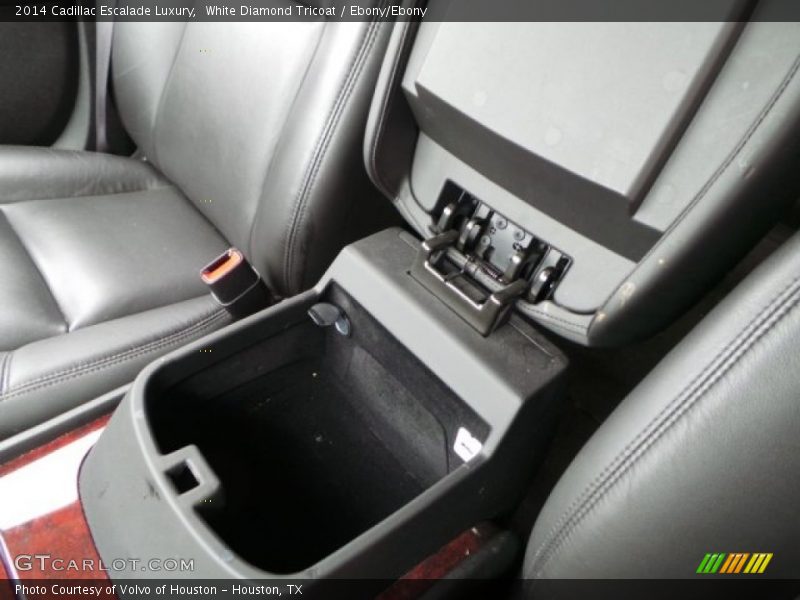 White Diamond Tricoat / Ebony/Ebony 2014 Cadillac Escalade Luxury