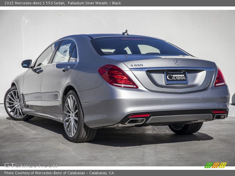 Palladium Silver Metallic / Black 2015 Mercedes-Benz S 550 Sedan