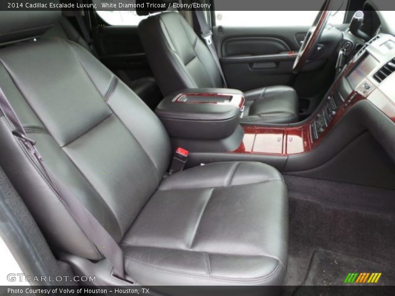 White Diamond Tricoat / Ebony/Ebony 2014 Cadillac Escalade Luxury