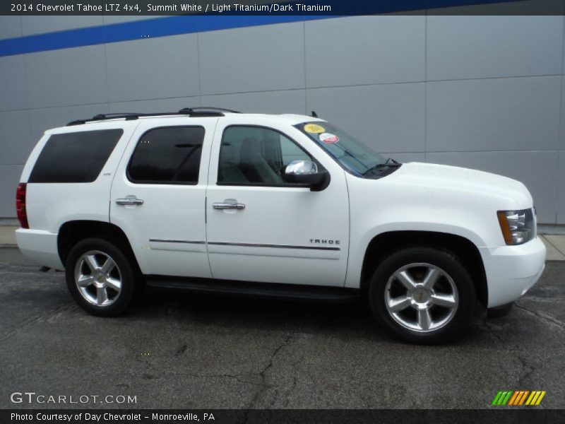 Summit White / Light Titanium/Dark Titanium 2014 Chevrolet Tahoe LTZ 4x4