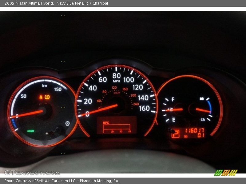 Navy Blue Metallic / Charcoal 2009 Nissan Altima Hybrid