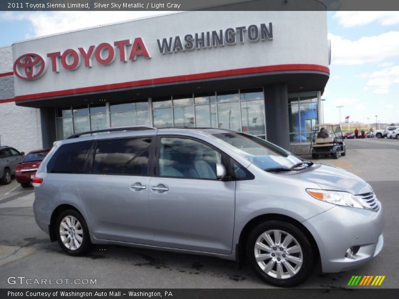 Silver Sky Metallic / Light Gray 2011 Toyota Sienna Limited
