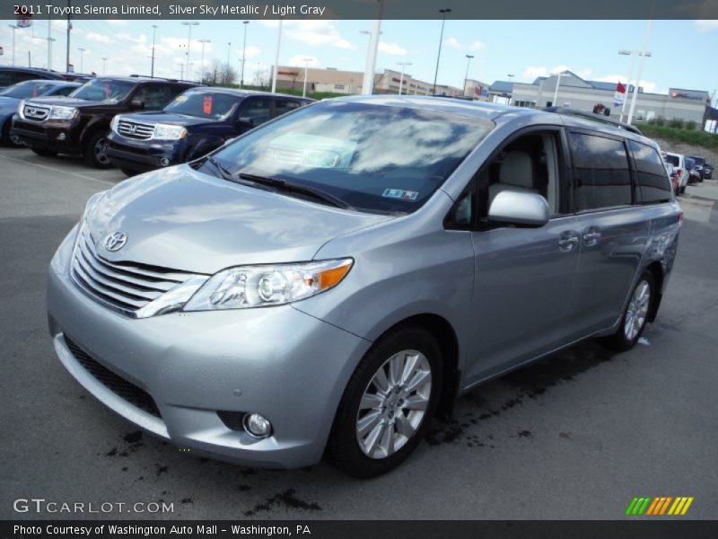 Silver Sky Metallic / Light Gray 2011 Toyota Sienna Limited