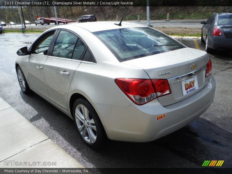 Champagne Silver Metallic / Cocoa/Light Neutral 2013 Chevrolet Cruze LTZ