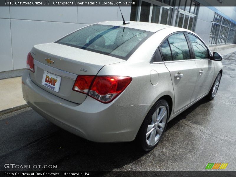 Champagne Silver Metallic / Cocoa/Light Neutral 2013 Chevrolet Cruze LTZ