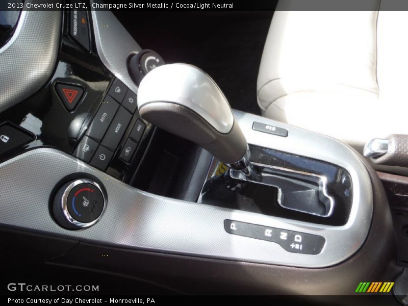 Champagne Silver Metallic / Cocoa/Light Neutral 2013 Chevrolet Cruze LTZ