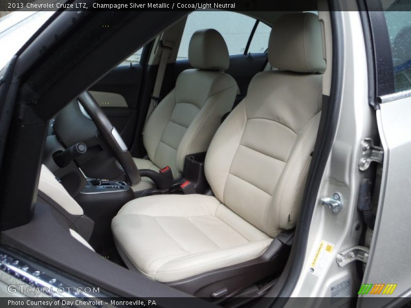 Champagne Silver Metallic / Cocoa/Light Neutral 2013 Chevrolet Cruze LTZ