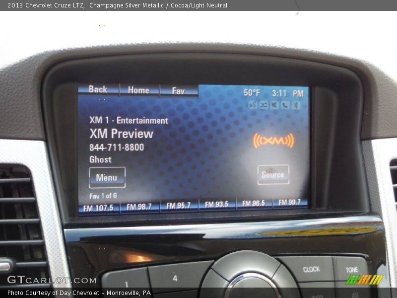 Champagne Silver Metallic / Cocoa/Light Neutral 2013 Chevrolet Cruze LTZ