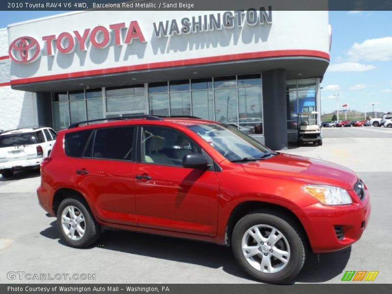 Barcelona Red Metallic / Sand Beige 2010 Toyota RAV4 V6 4WD