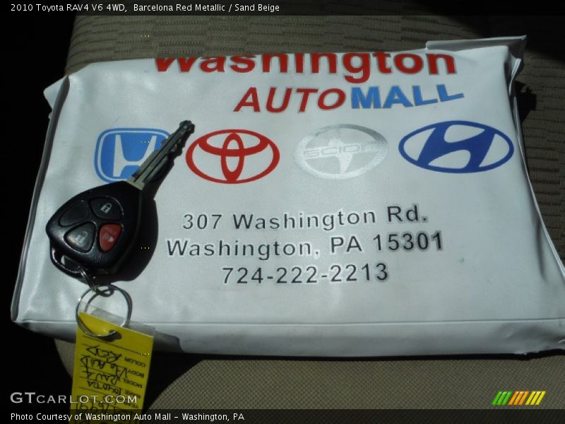 Barcelona Red Metallic / Sand Beige 2010 Toyota RAV4 V6 4WD