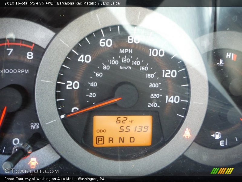 Barcelona Red Metallic / Sand Beige 2010 Toyota RAV4 V6 4WD
