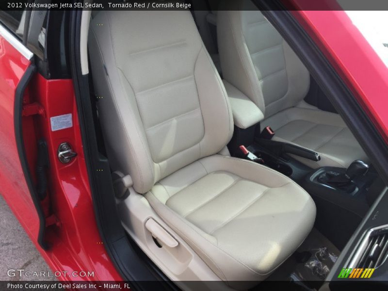 Tornado Red / Cornsilk Beige 2012 Volkswagen Jetta SEL Sedan