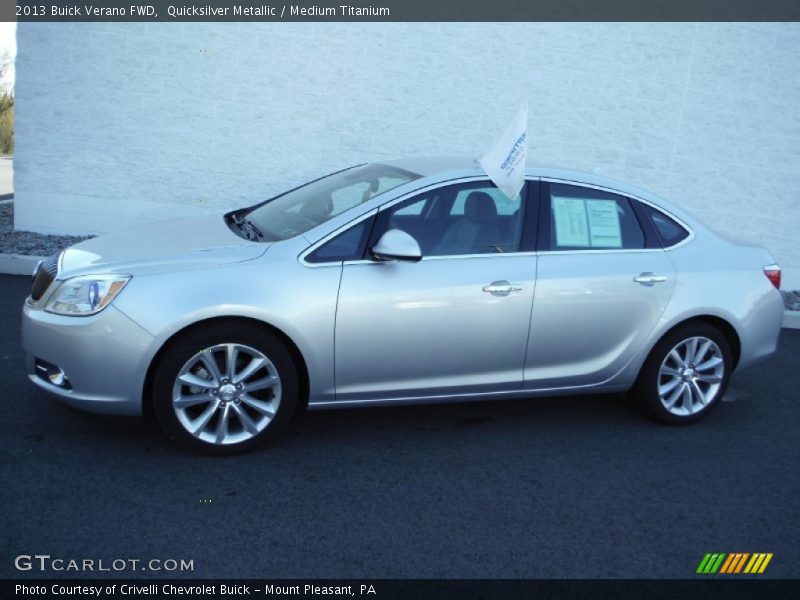 Quicksilver Metallic / Medium Titanium 2013 Buick Verano FWD