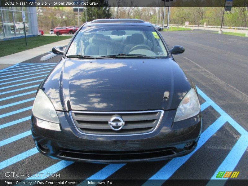 Super Black / Frost Gray 2002 Nissan Altima 2.5 S