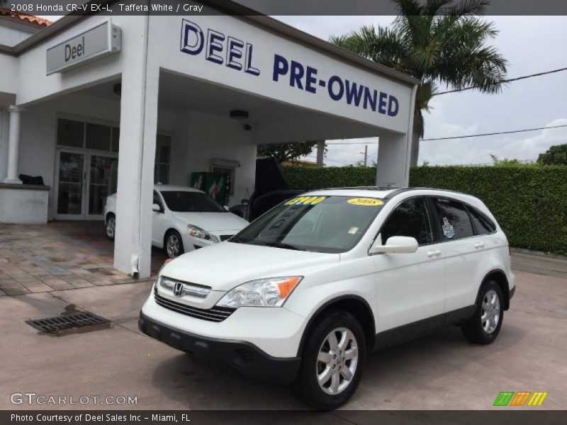 Taffeta White / Gray 2008 Honda CR-V EX-L