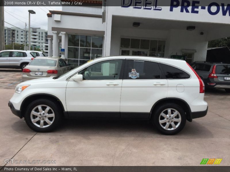Taffeta White / Gray 2008 Honda CR-V EX-L