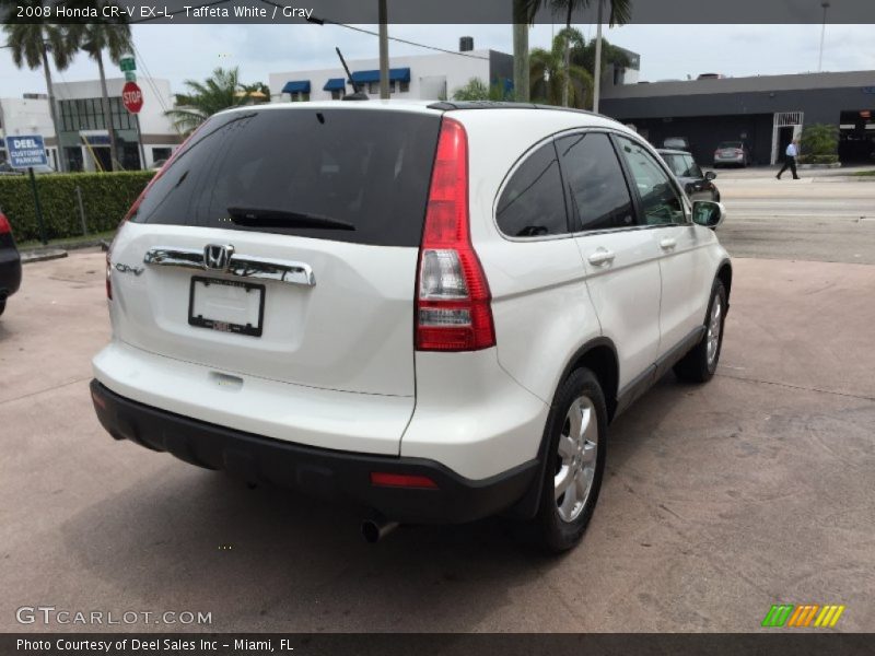 Taffeta White / Gray 2008 Honda CR-V EX-L