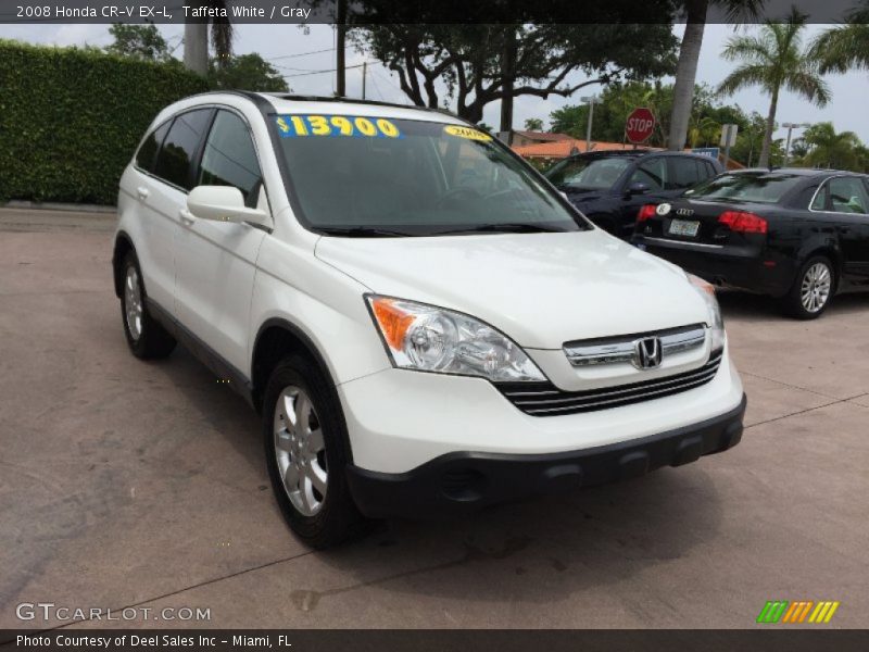 Taffeta White / Gray 2008 Honda CR-V EX-L