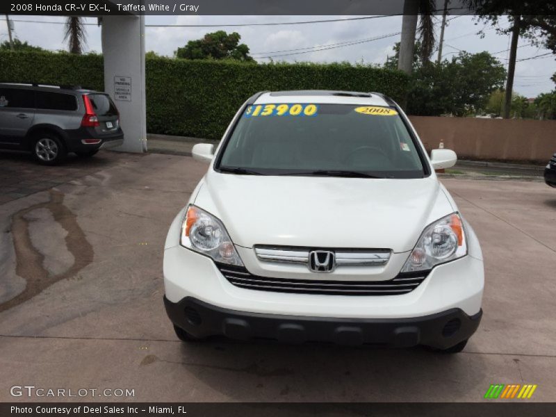 Taffeta White / Gray 2008 Honda CR-V EX-L