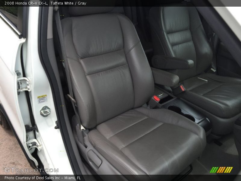 Taffeta White / Gray 2008 Honda CR-V EX-L