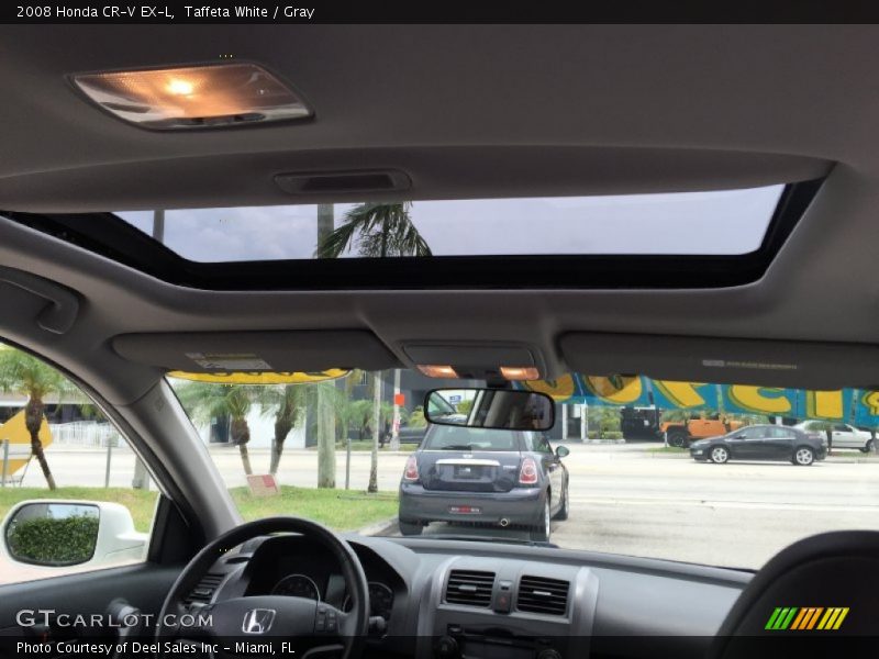 Taffeta White / Gray 2008 Honda CR-V EX-L