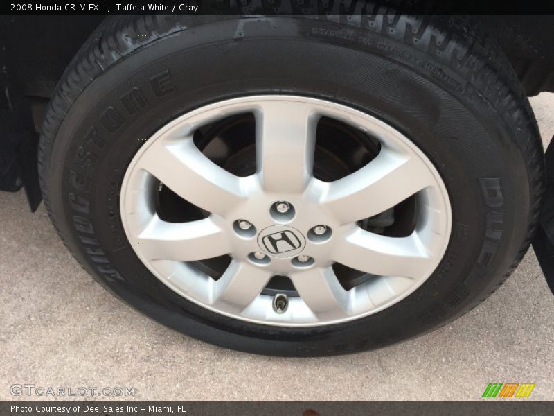 Taffeta White / Gray 2008 Honda CR-V EX-L