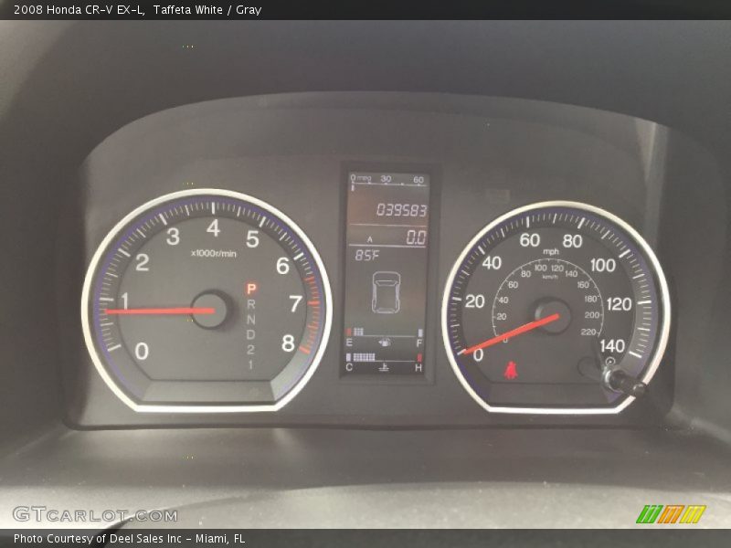 Taffeta White / Gray 2008 Honda CR-V EX-L