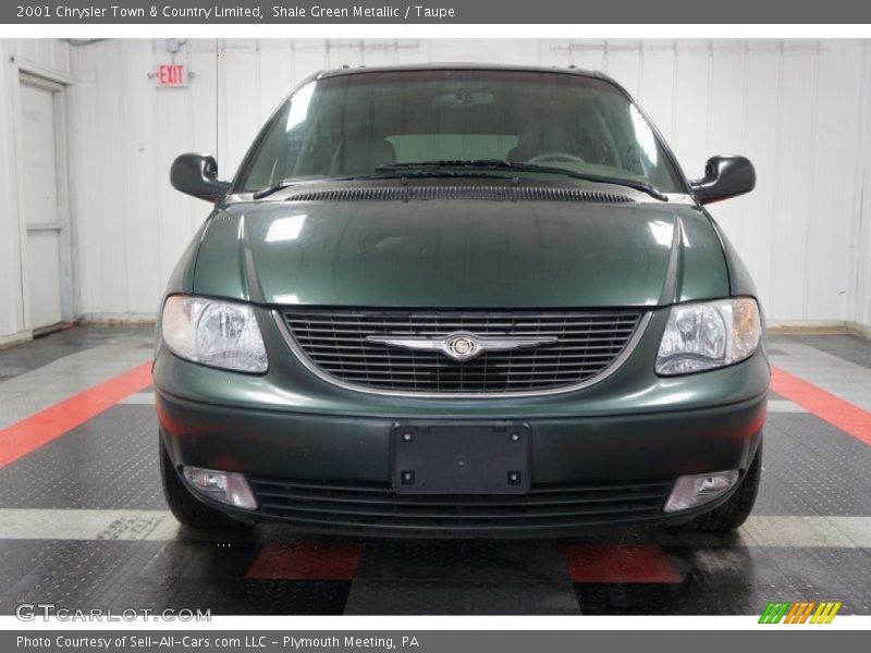 Shale Green Metallic / Taupe 2001 Chrysler Town & Country Limited