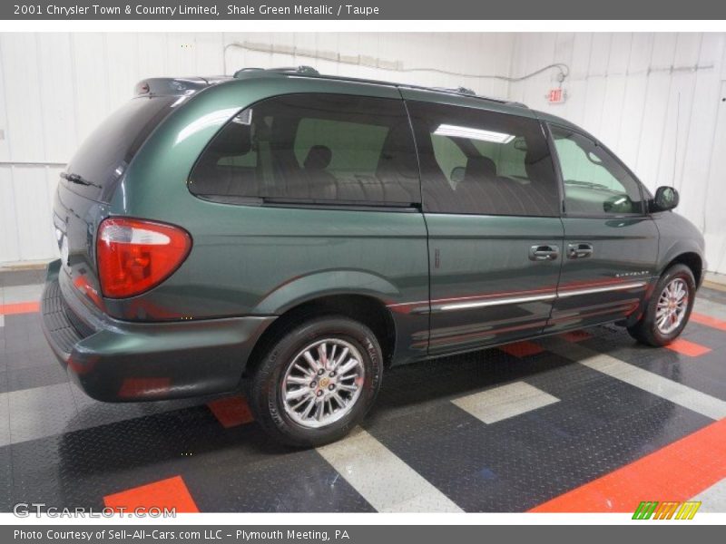 Shale Green Metallic / Taupe 2001 Chrysler Town & Country Limited