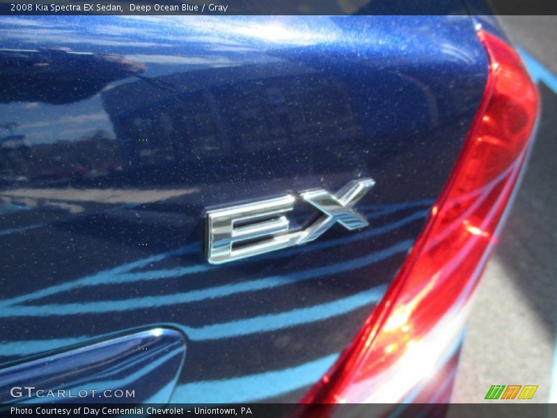 Deep Ocean Blue / Gray 2008 Kia Spectra EX Sedan
