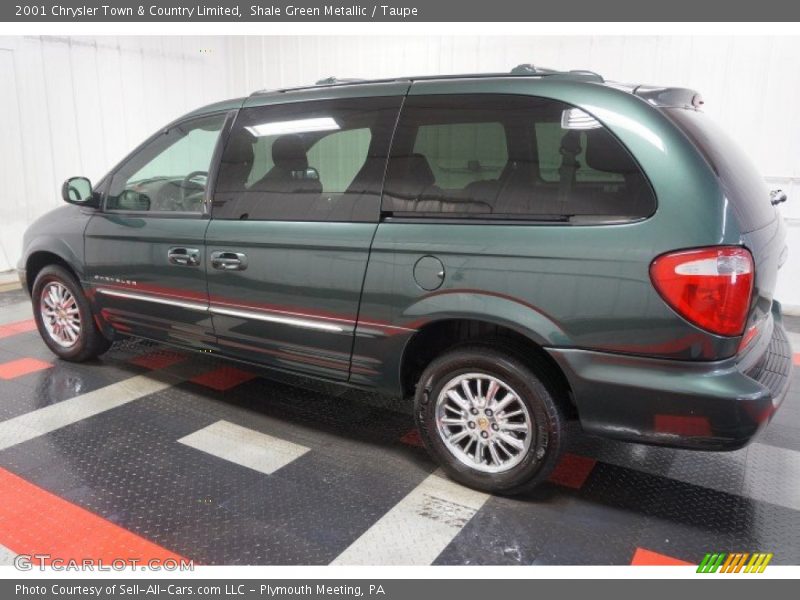 Shale Green Metallic / Taupe 2001 Chrysler Town & Country Limited