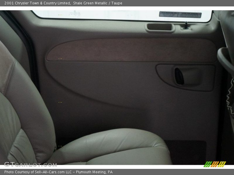 Shale Green Metallic / Taupe 2001 Chrysler Town & Country Limited