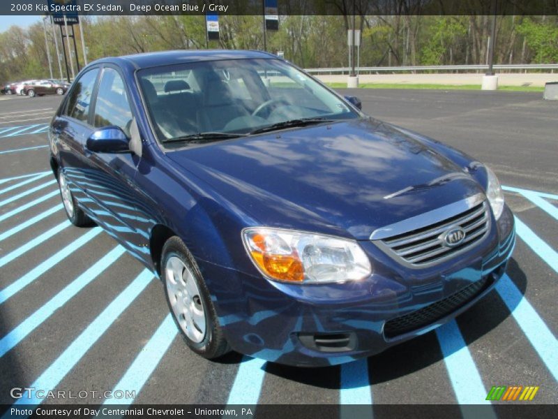 Front 3/4 View of 2008 Spectra EX Sedan