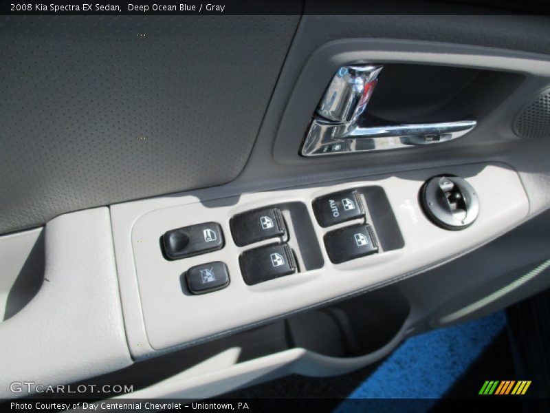 Deep Ocean Blue / Gray 2008 Kia Spectra EX Sedan