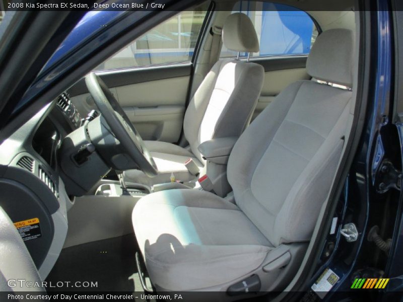 Deep Ocean Blue / Gray 2008 Kia Spectra EX Sedan