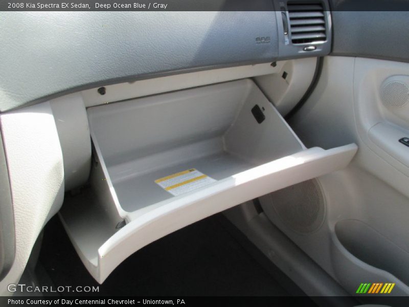 Deep Ocean Blue / Gray 2008 Kia Spectra EX Sedan