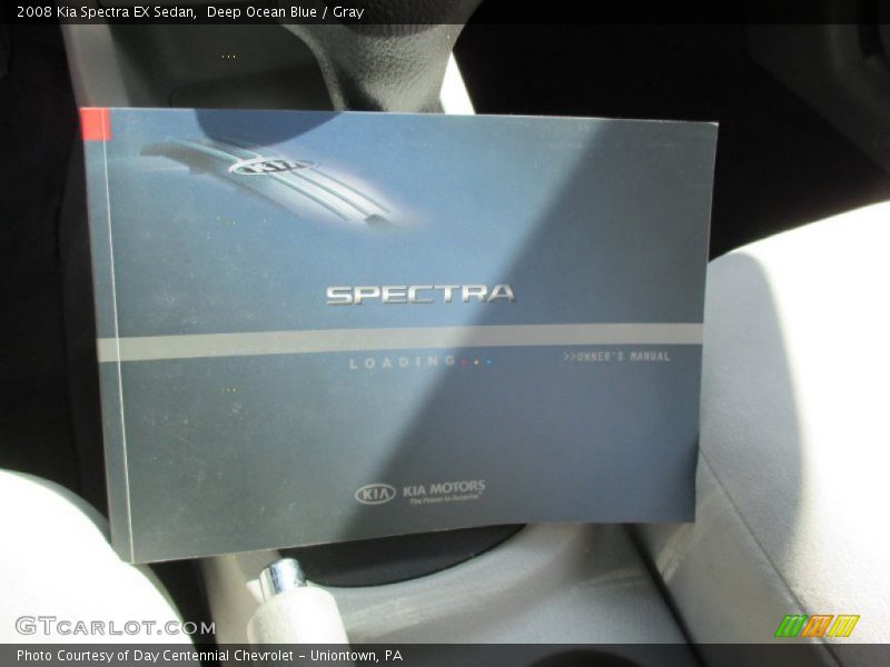Deep Ocean Blue / Gray 2008 Kia Spectra EX Sedan
