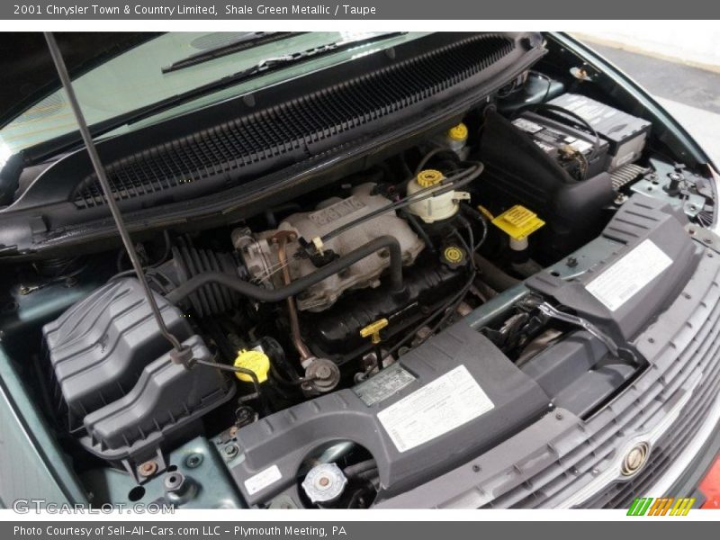 Shale Green Metallic / Taupe 2001 Chrysler Town & Country Limited