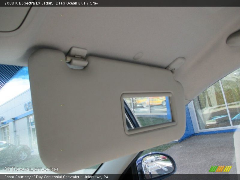 Deep Ocean Blue / Gray 2008 Kia Spectra EX Sedan