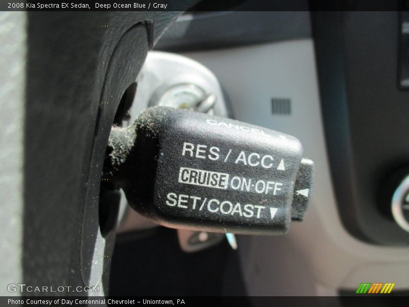 Deep Ocean Blue / Gray 2008 Kia Spectra EX Sedan