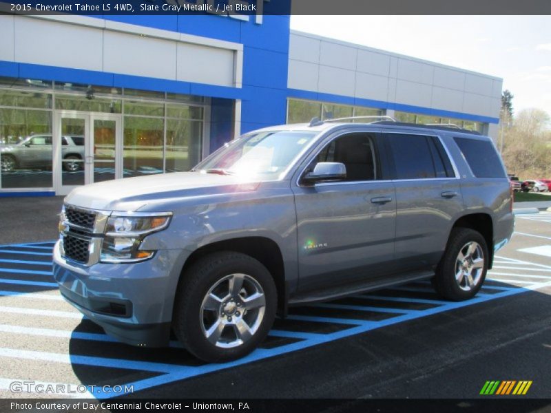 Slate Gray Metallic / Jet Black 2015 Chevrolet Tahoe LS 4WD