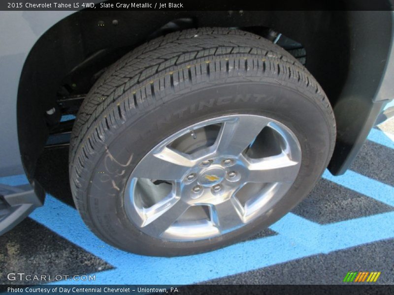 Slate Gray Metallic / Jet Black 2015 Chevrolet Tahoe LS 4WD