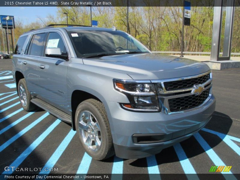 Slate Gray Metallic / Jet Black 2015 Chevrolet Tahoe LS 4WD