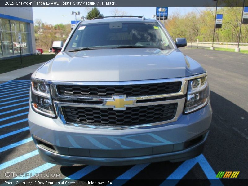 Slate Gray Metallic / Jet Black 2015 Chevrolet Tahoe LS 4WD