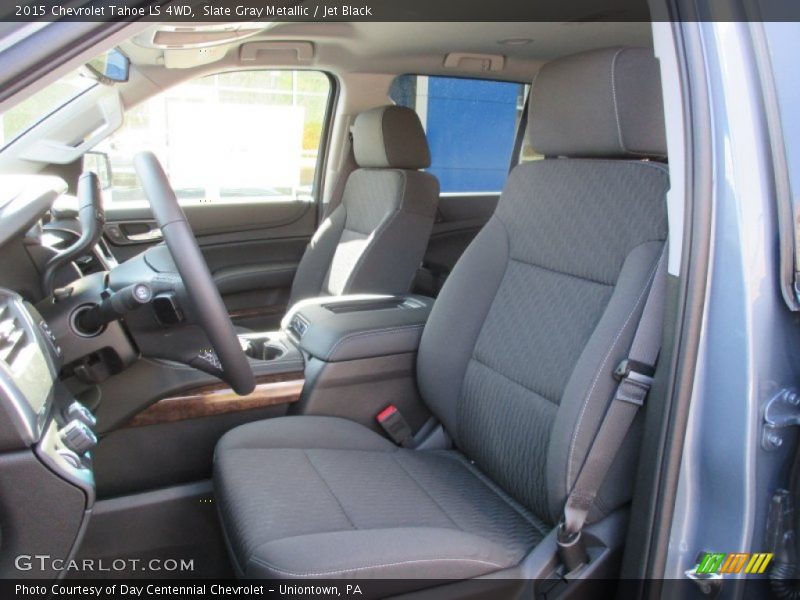 Slate Gray Metallic / Jet Black 2015 Chevrolet Tahoe LS 4WD